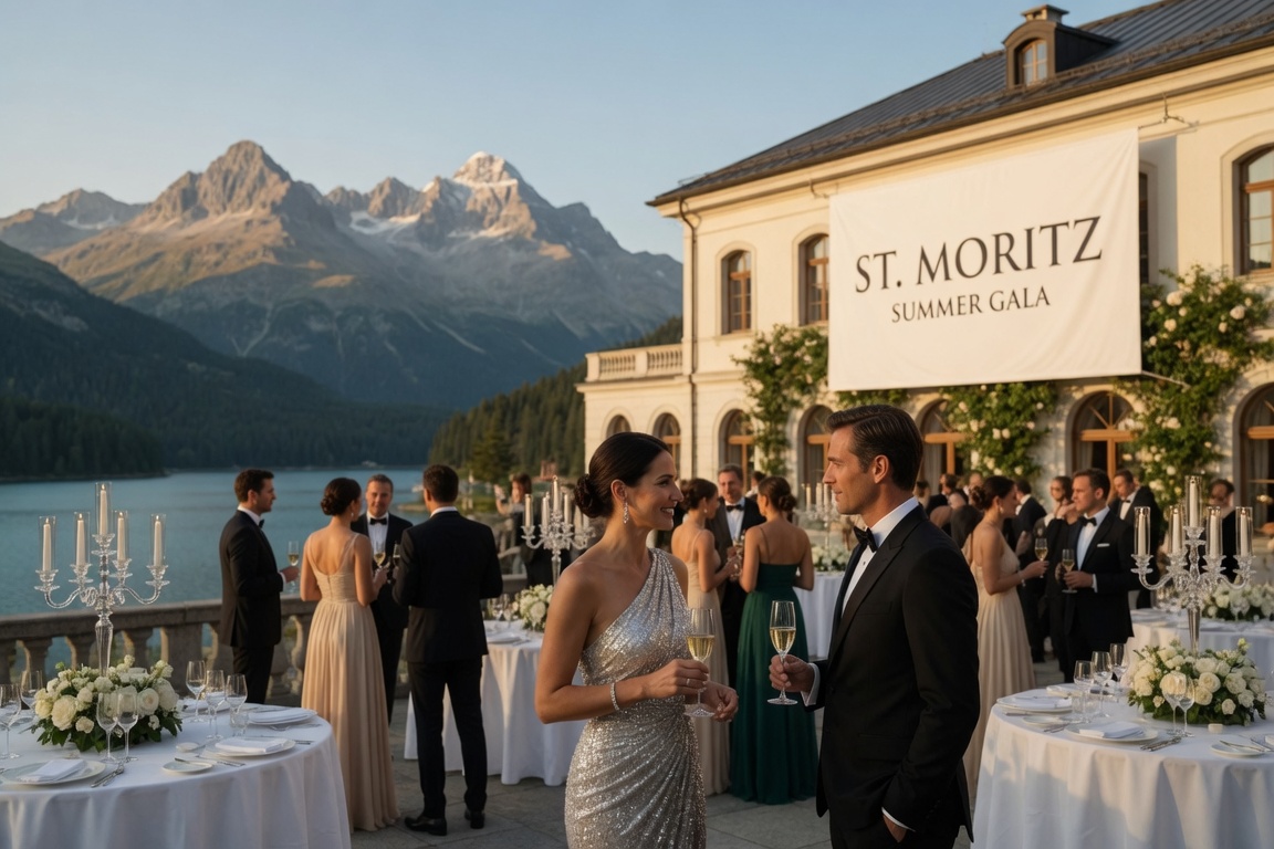 Party Echelon® performing at a luxury destination wedding in St Moritz, Switzerland