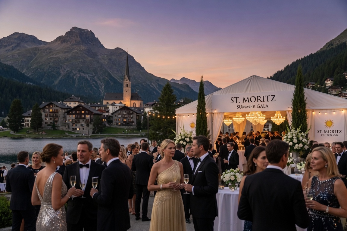Party Echelon® performing at a luxury destination wedding in St Moritz, Switzerland
