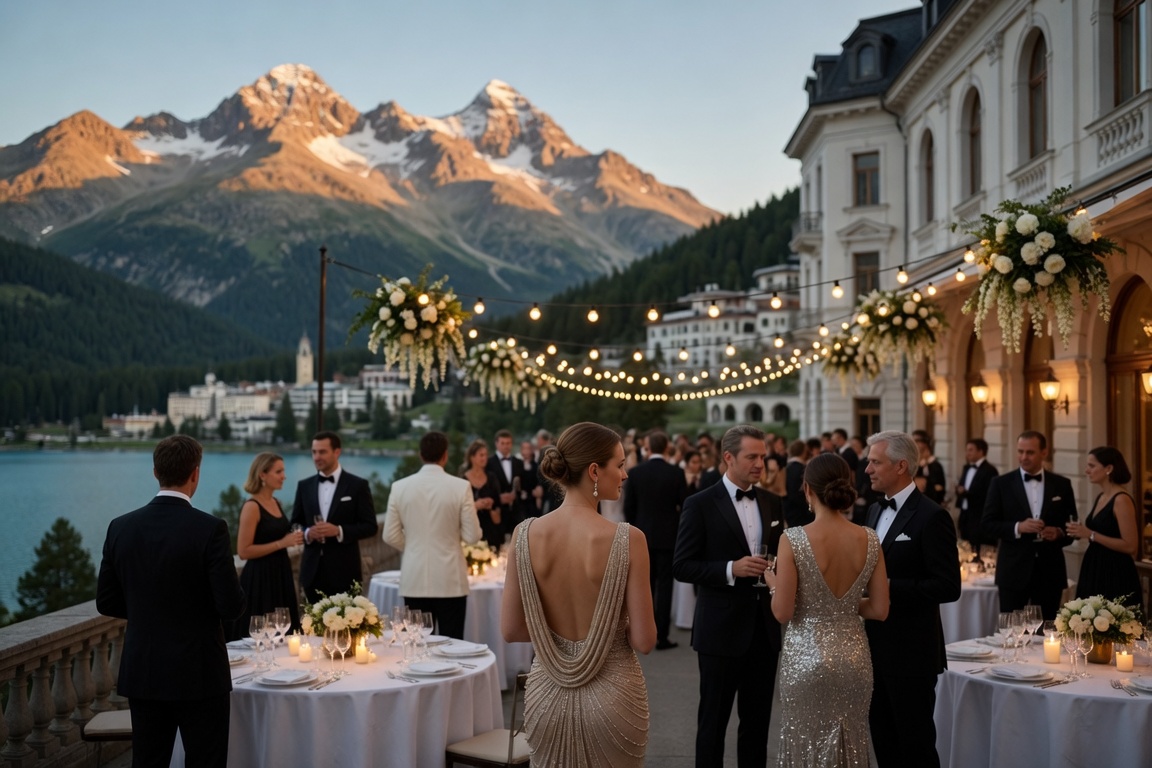 Party Echelon® performing at a luxury destination wedding in St Moritz, Switzerland