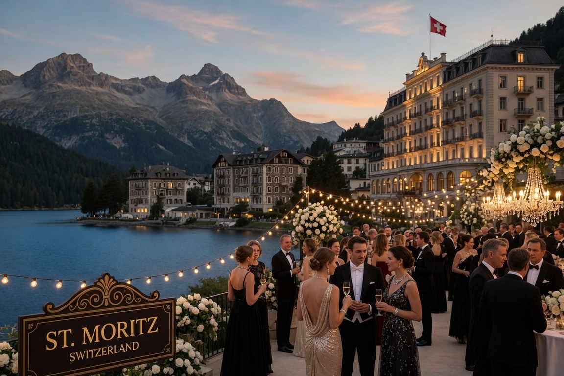 Party Echelon® performing at a luxury destination wedding in St Moritz, Switzerland