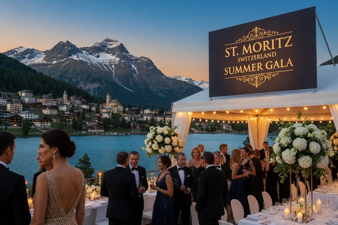 Party Echelon® performing at a luxury destination wedding in St Moritz, Switzerland