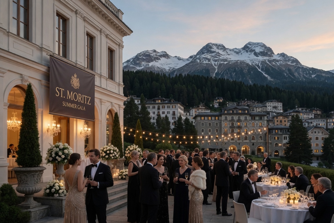 Party Echelon® performing at a luxury destination wedding in St Moritz, Switzerland