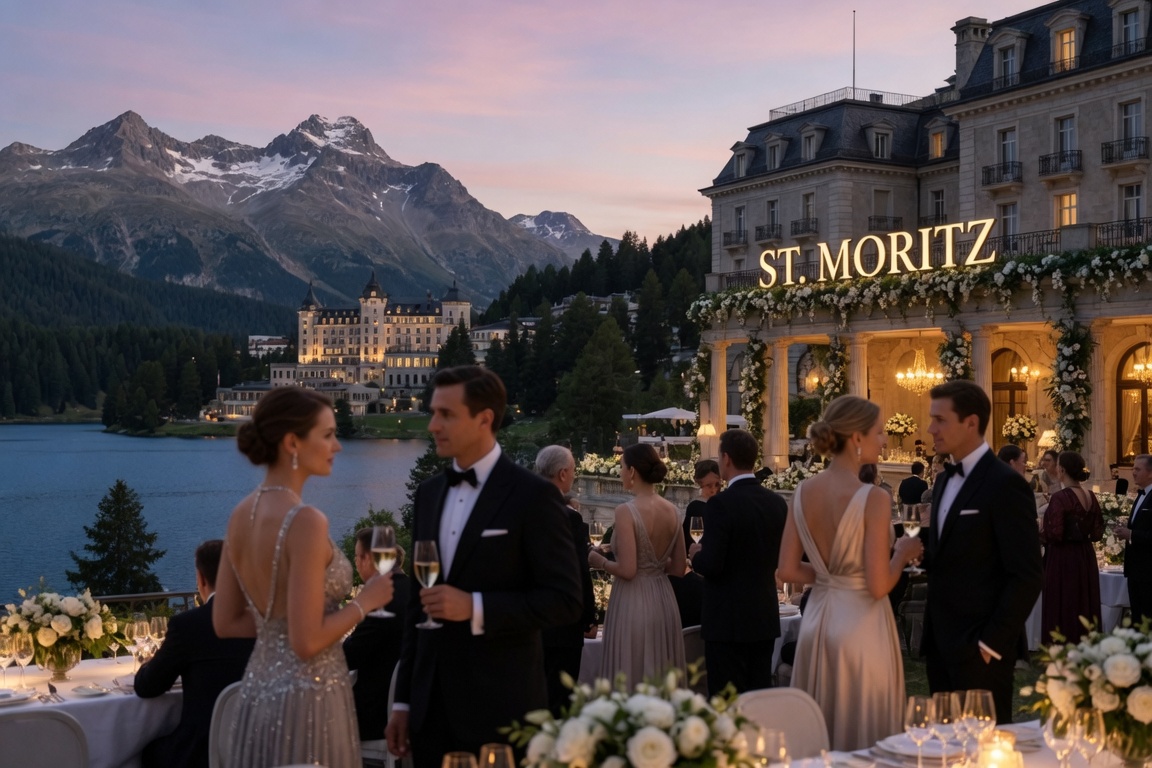 Party Echelon® performing at a luxury destination wedding in St Moritz, Switzerland