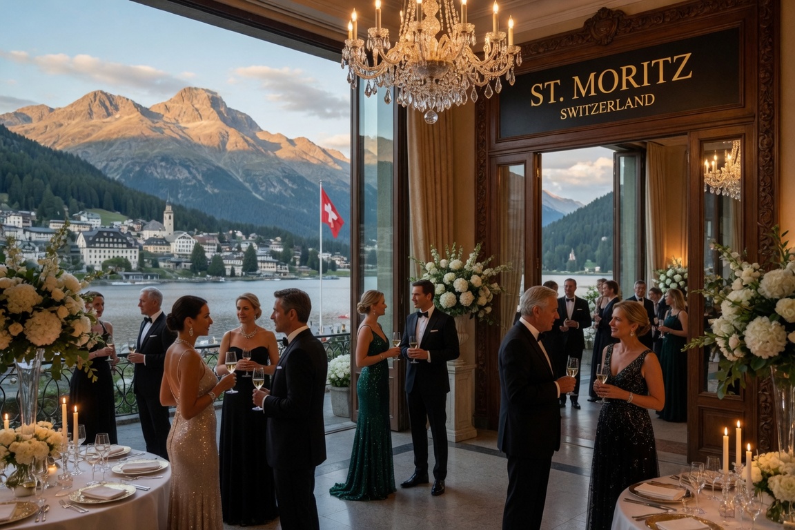 Party Echelon® performing at a luxury destination wedding in St Moritz, Switzerland