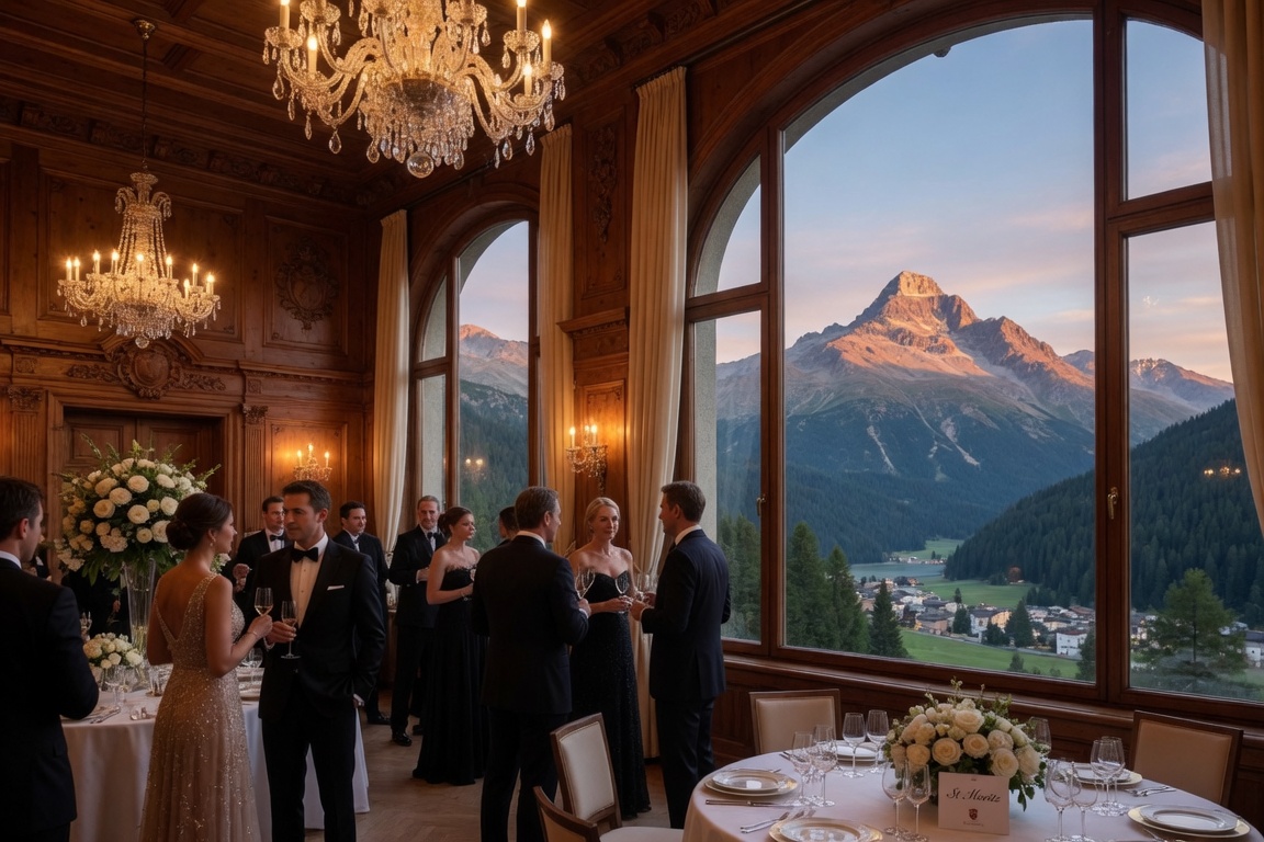 Party Echelon® performing at a luxury destination wedding in St Moritz, Switzerland