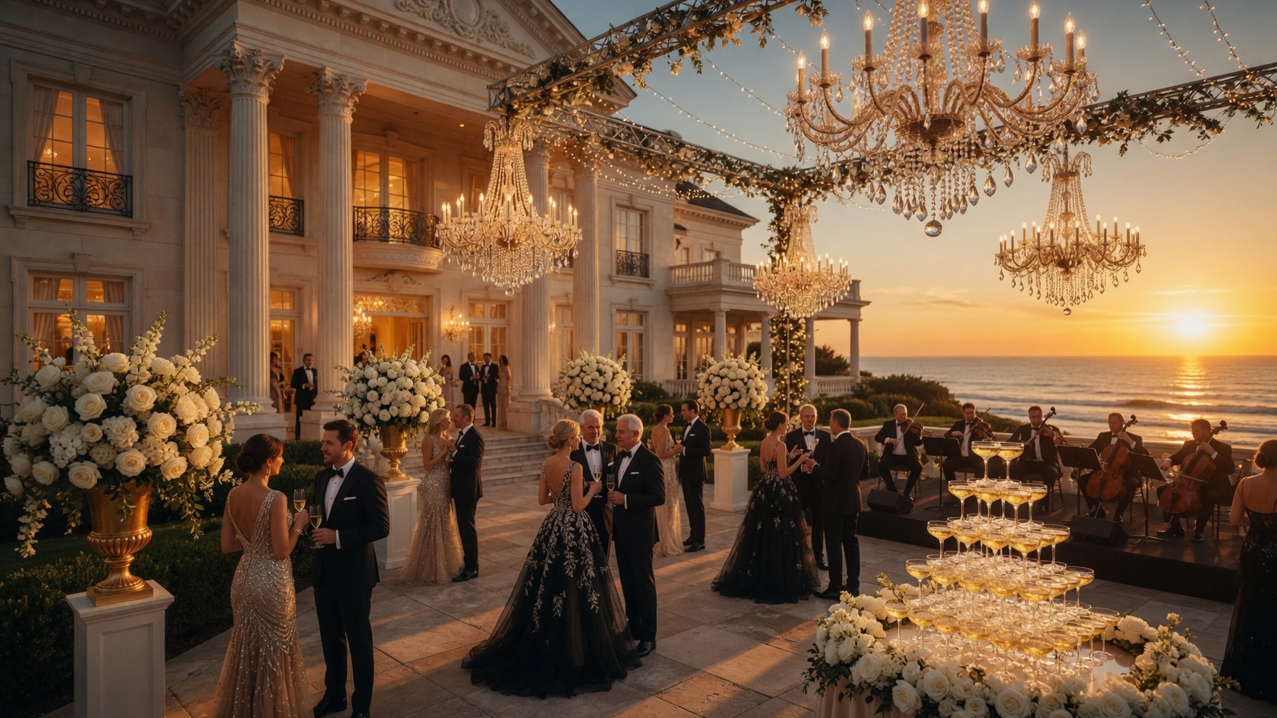 Party Echelon® performing at a luxury destination wedding in The Hamptons
