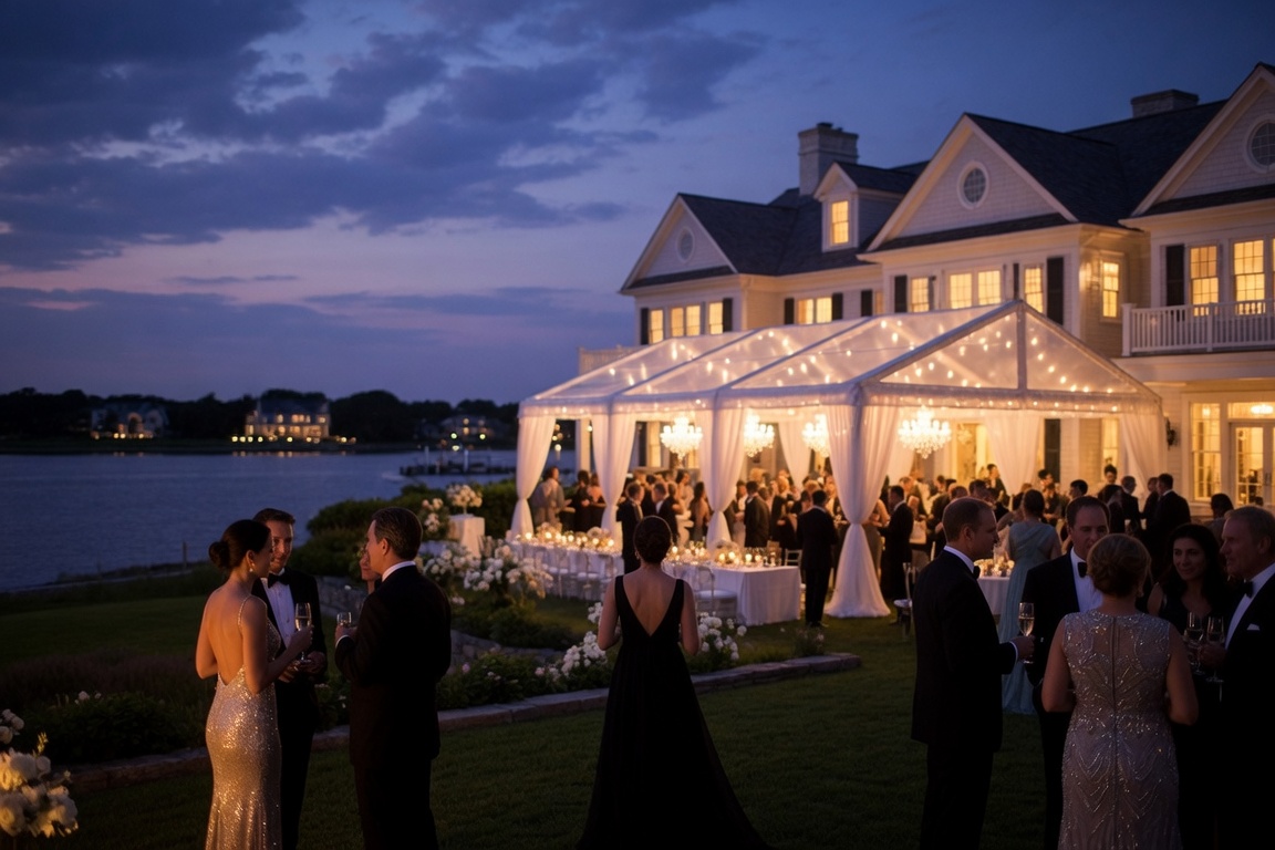 Party Echelon® performing at a luxury destination wedding in The Hamptons