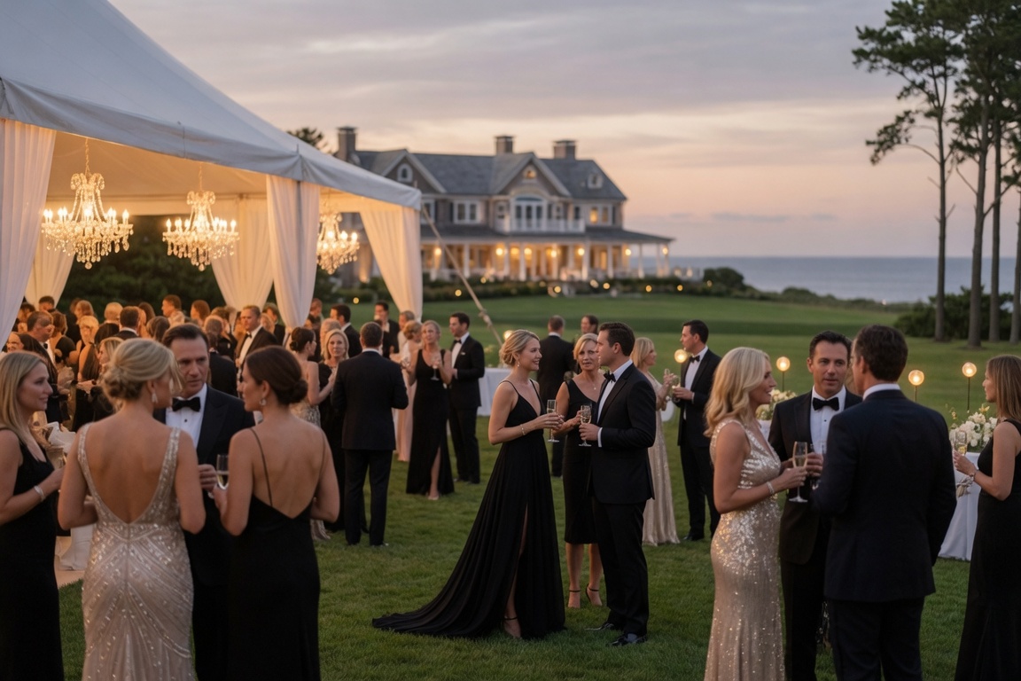 Party Echelon® performing at a luxury destination wedding in The Hamptons