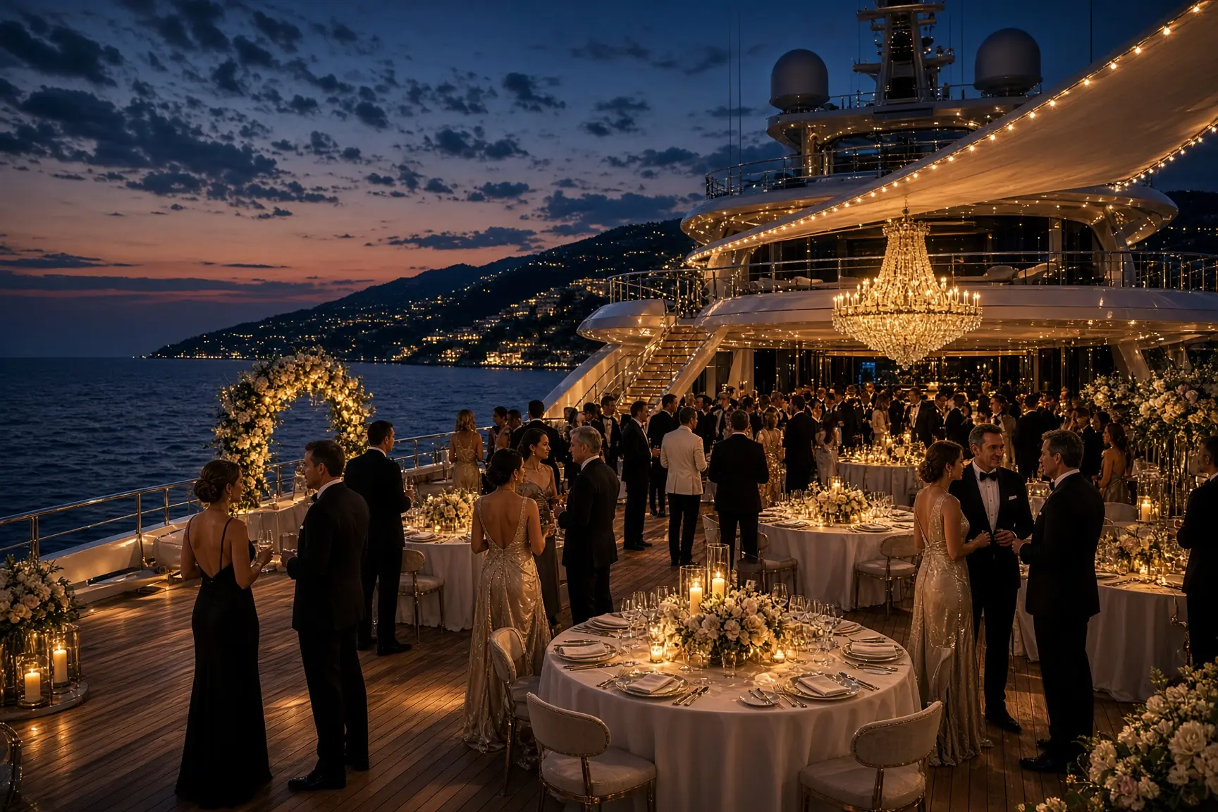 Luxury cocktail reception with international live lounge music