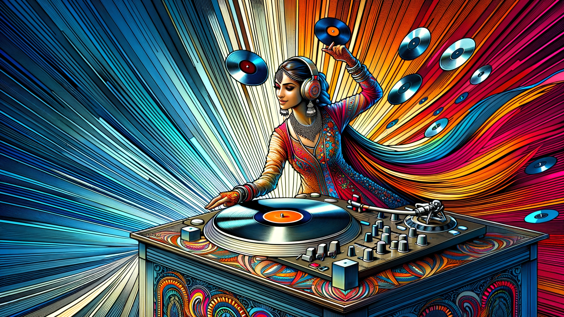 Live band and DJ performing together at a luxury event