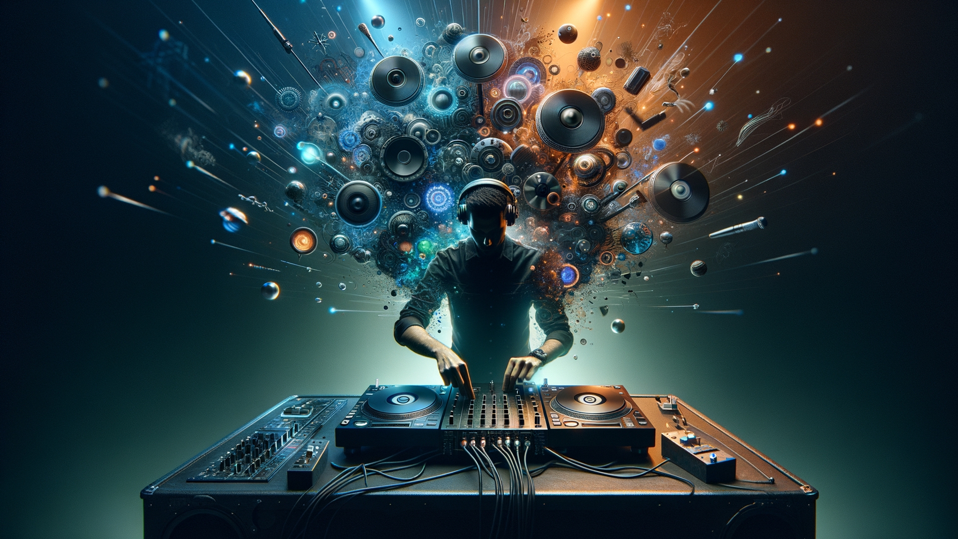 Live band and DJ performing together at a luxury event