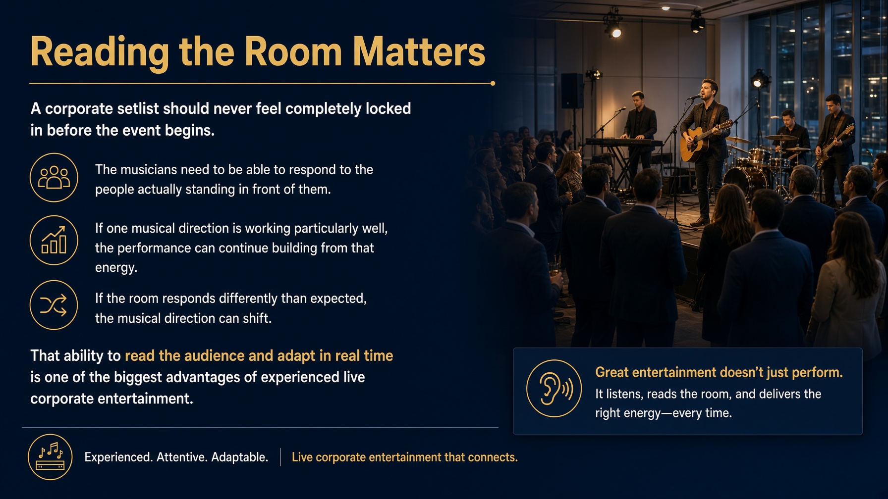 Corporate event audiences