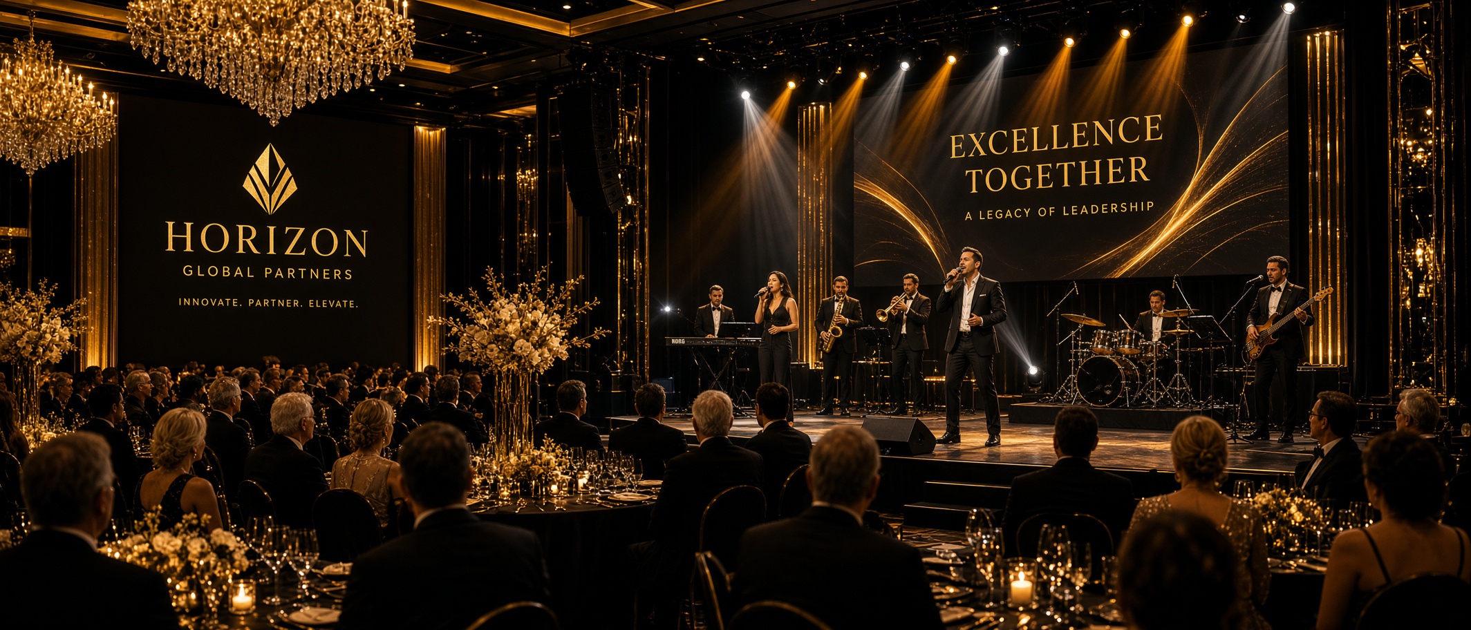 Luxury corporate gala event live band.