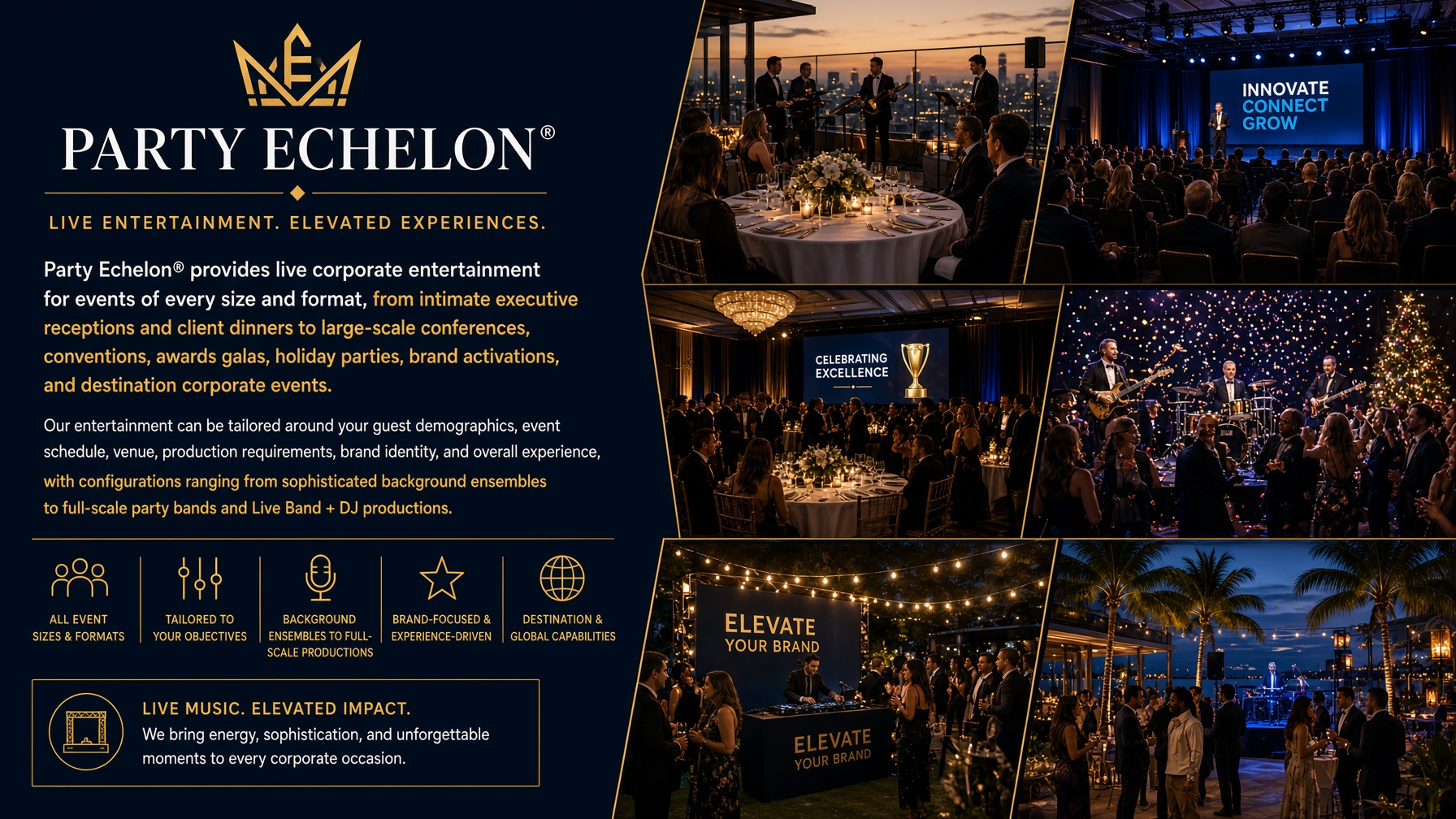 Party Echelon® luxury corporate entertainment