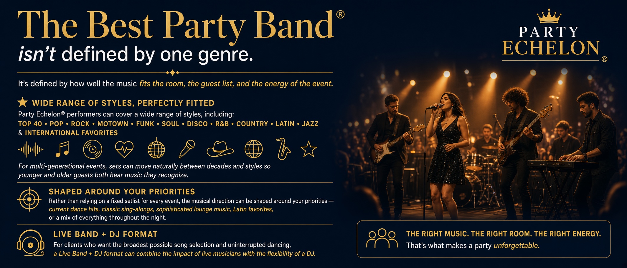 The best party band music genres