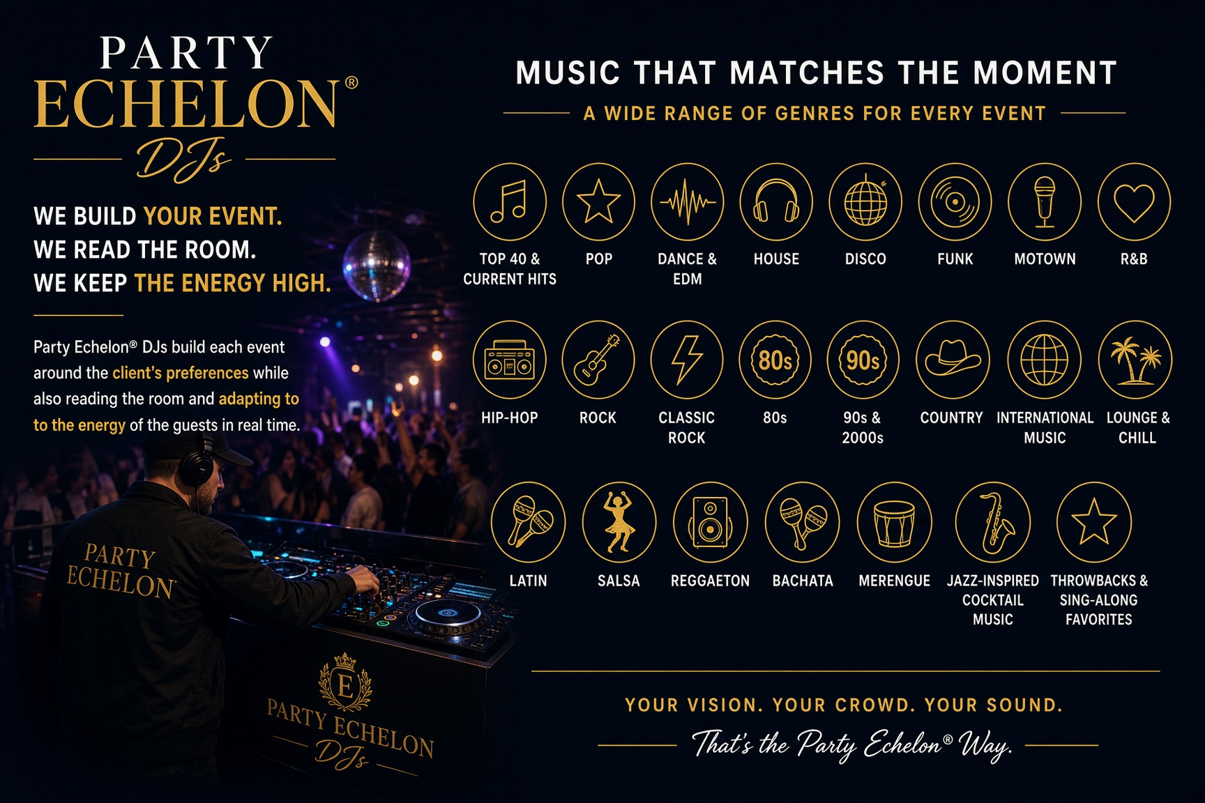 DJ Music Styles and customization options for diverse audiences.