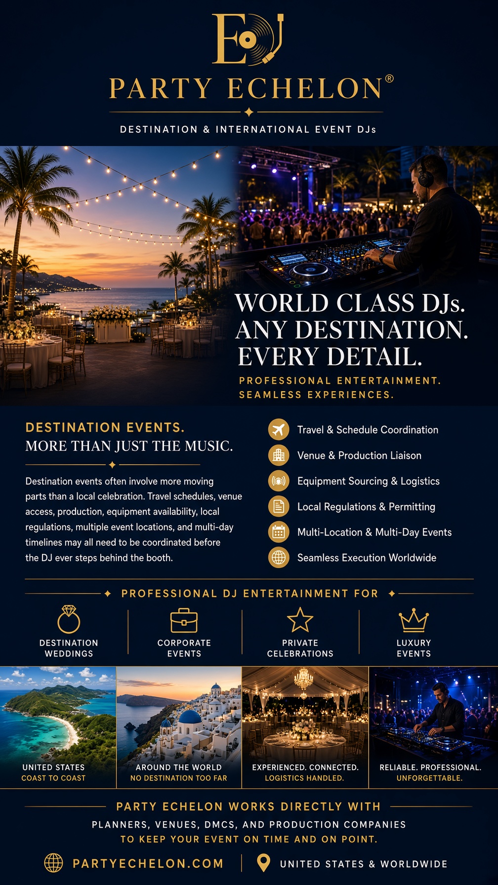 International Event DJ Entertainment Services Options