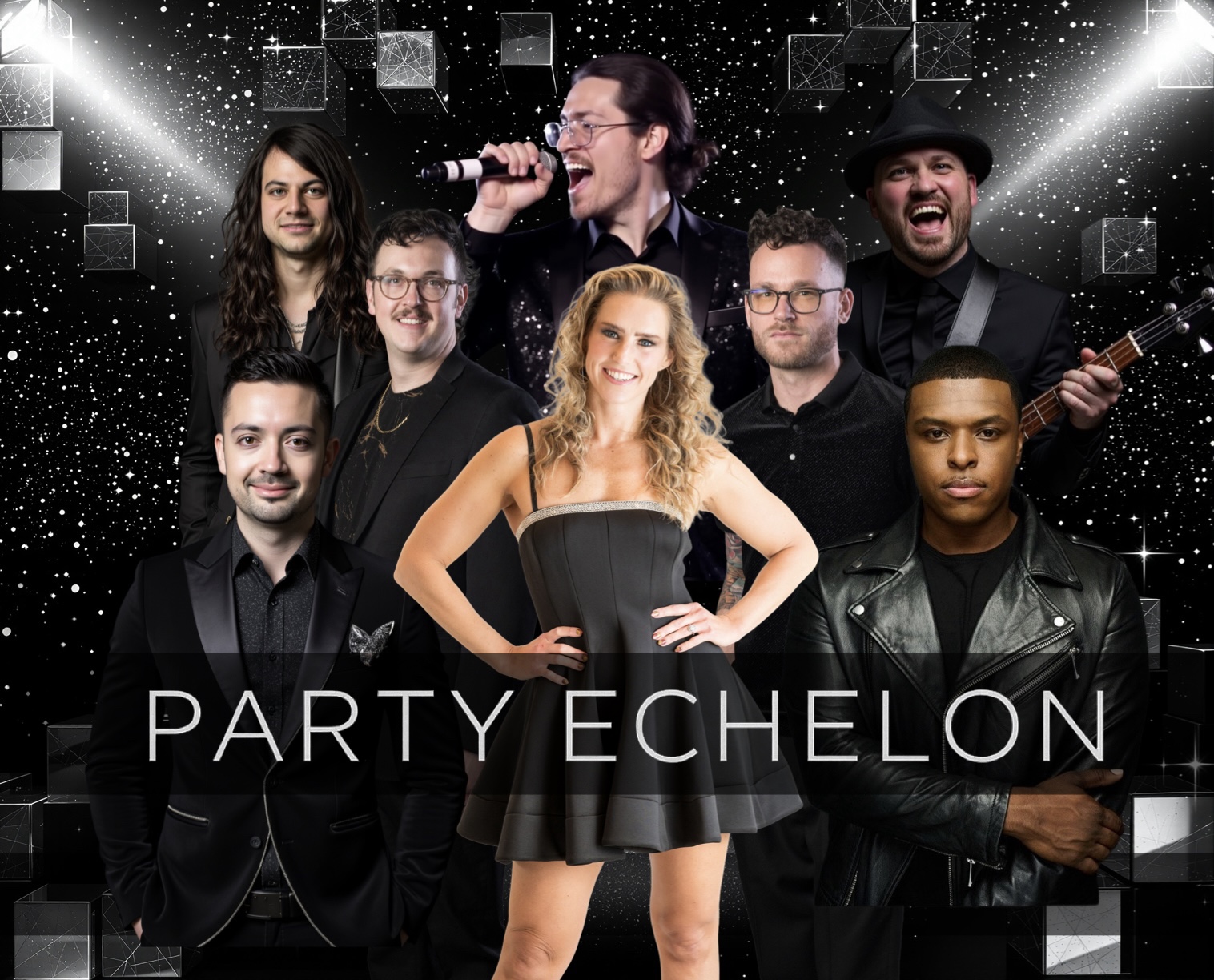 Party Echelon live band performing multi-generational party music