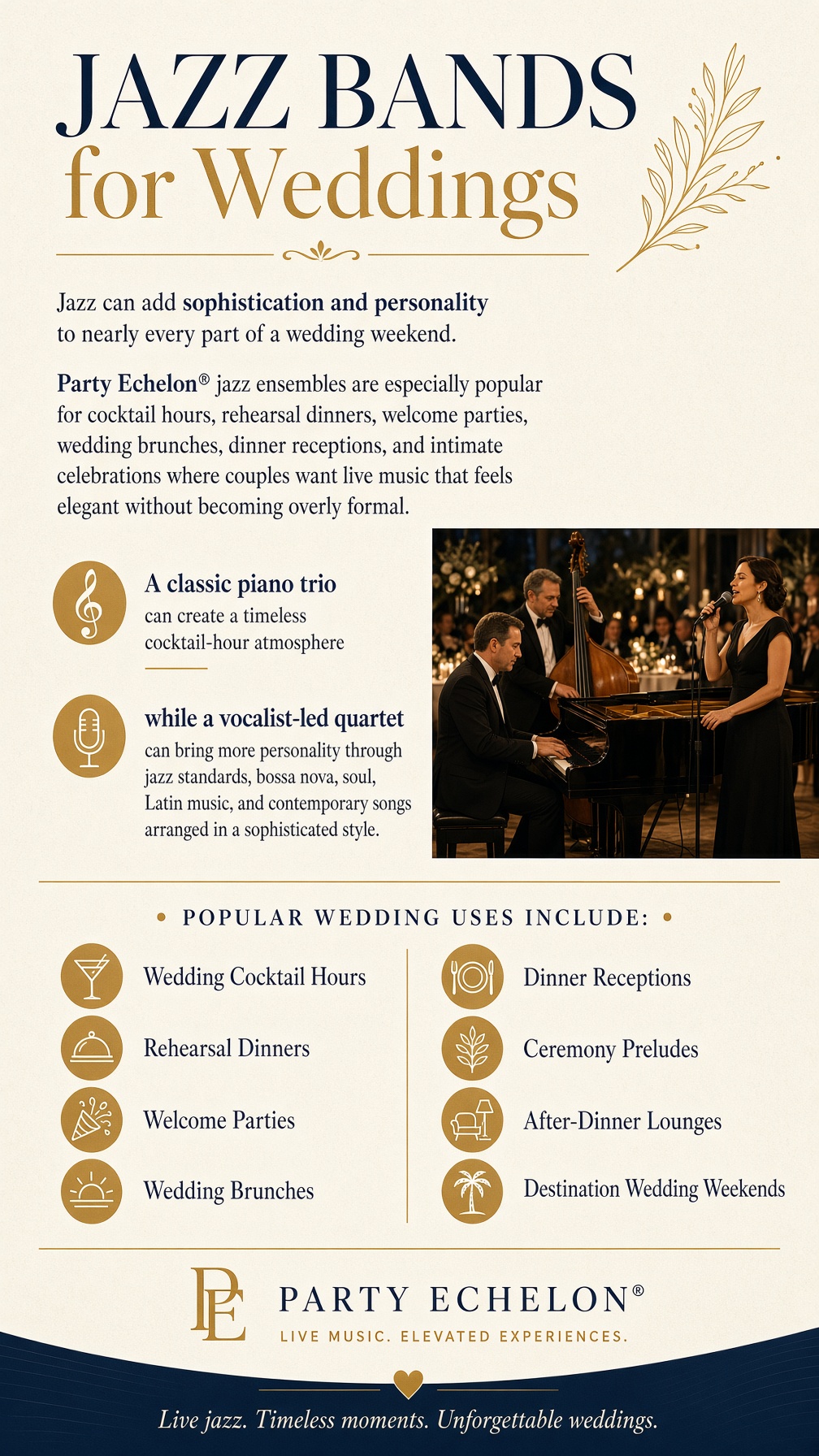 Jazz Bands for Weddings by Party Echelon