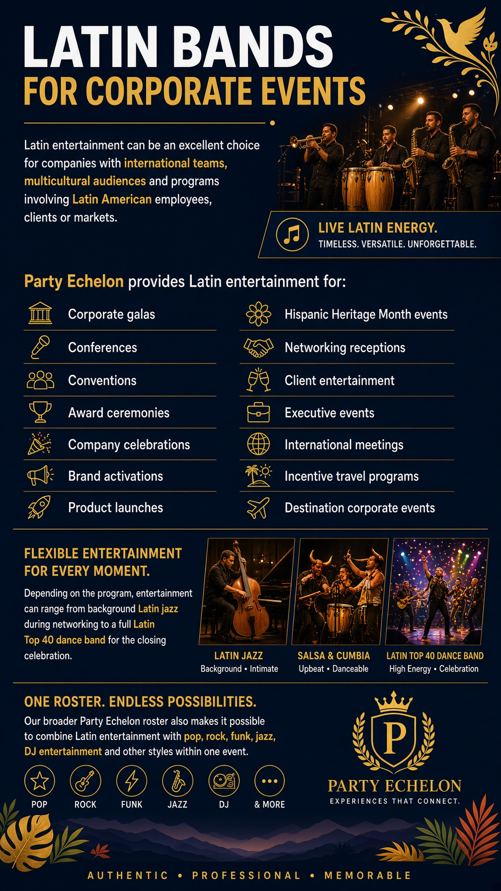 Latin Bands for Corporate Events Worldwide
