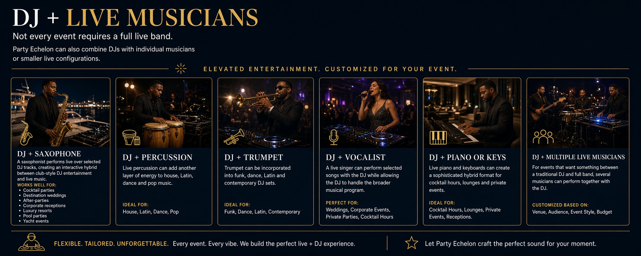 DJ + Live Musicians