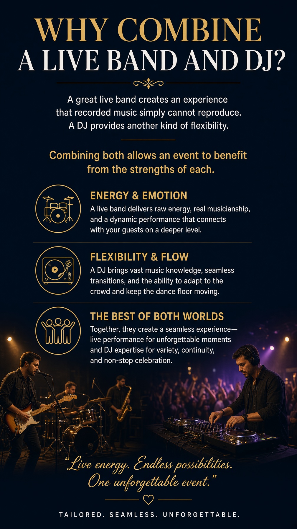 Why Combine a Live Band and DJ?
