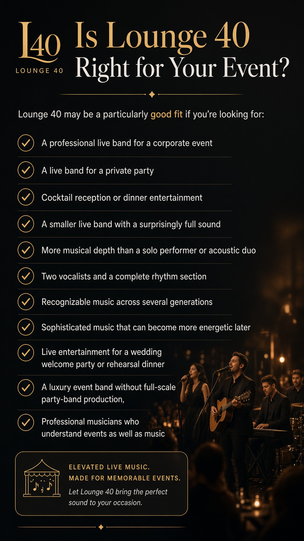 Is Lounge 40 Right for Your Event?