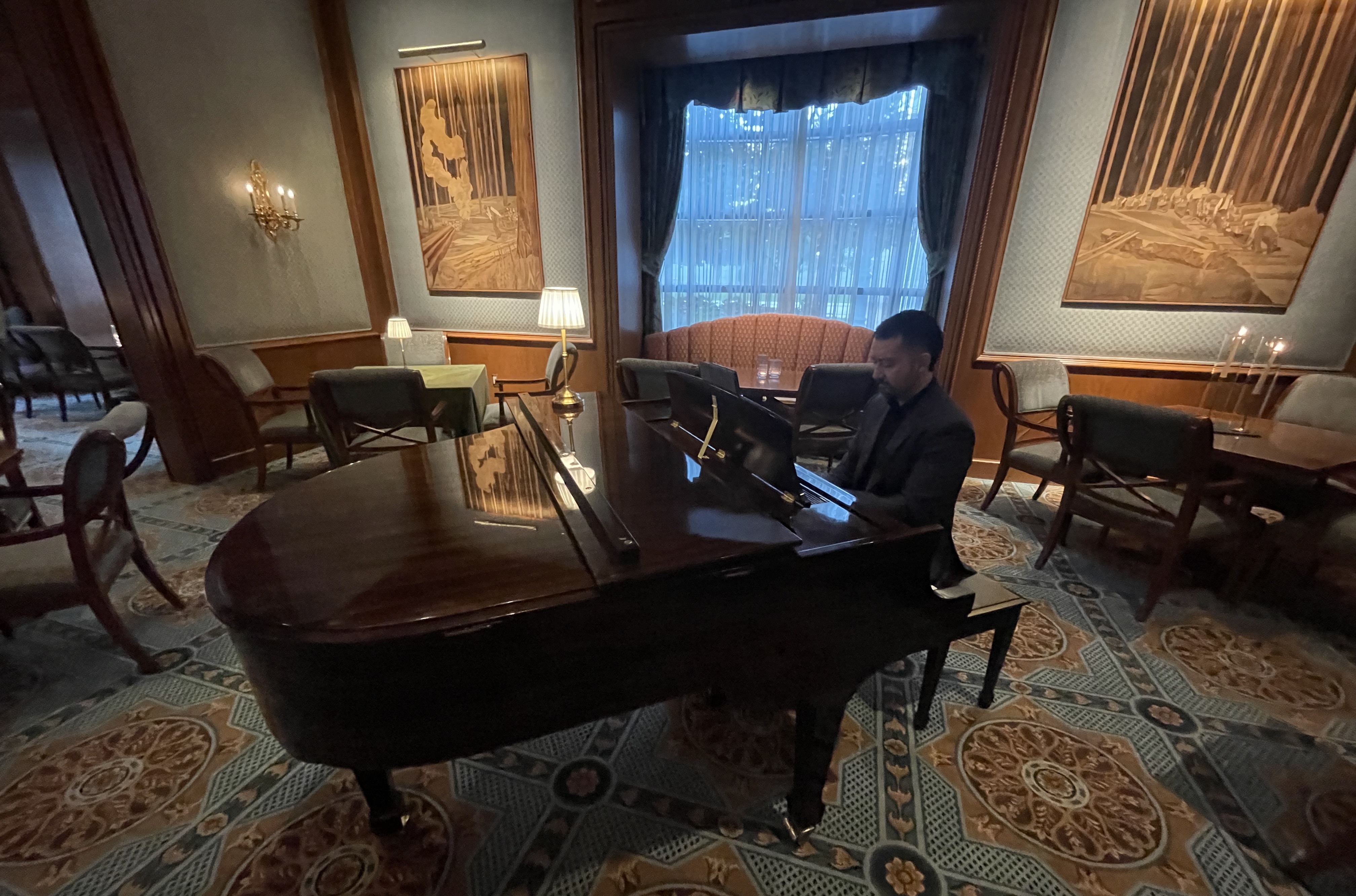 Pianist Kevin Judd performing at Grand America Hotel