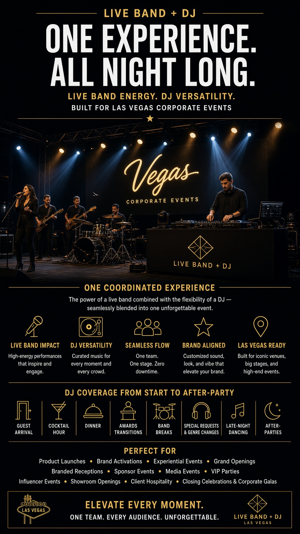 Live Band + DJ for Las Vegas Corporate Events