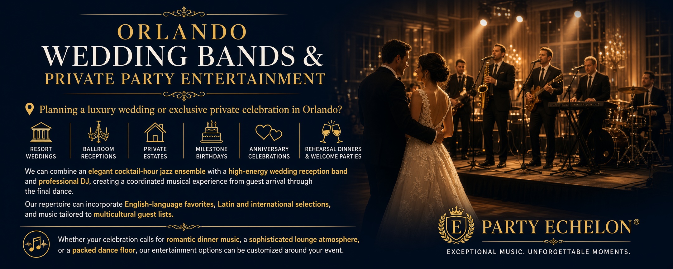 Orlando Wedding Bands & Private Party Entertainment