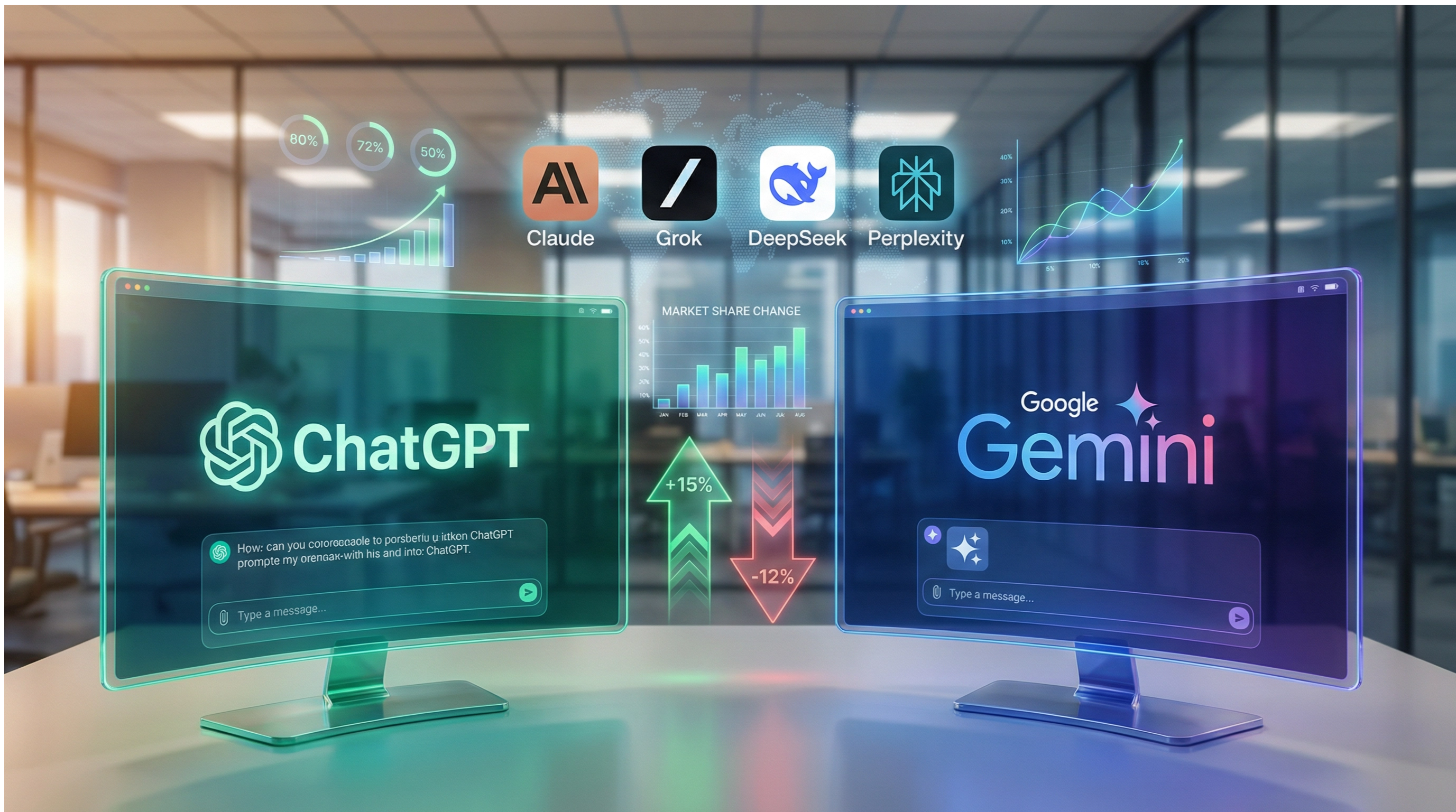 L'IA en 2026 : Gemini grignote l'empire ChatGPT, la compétition s'intensifie