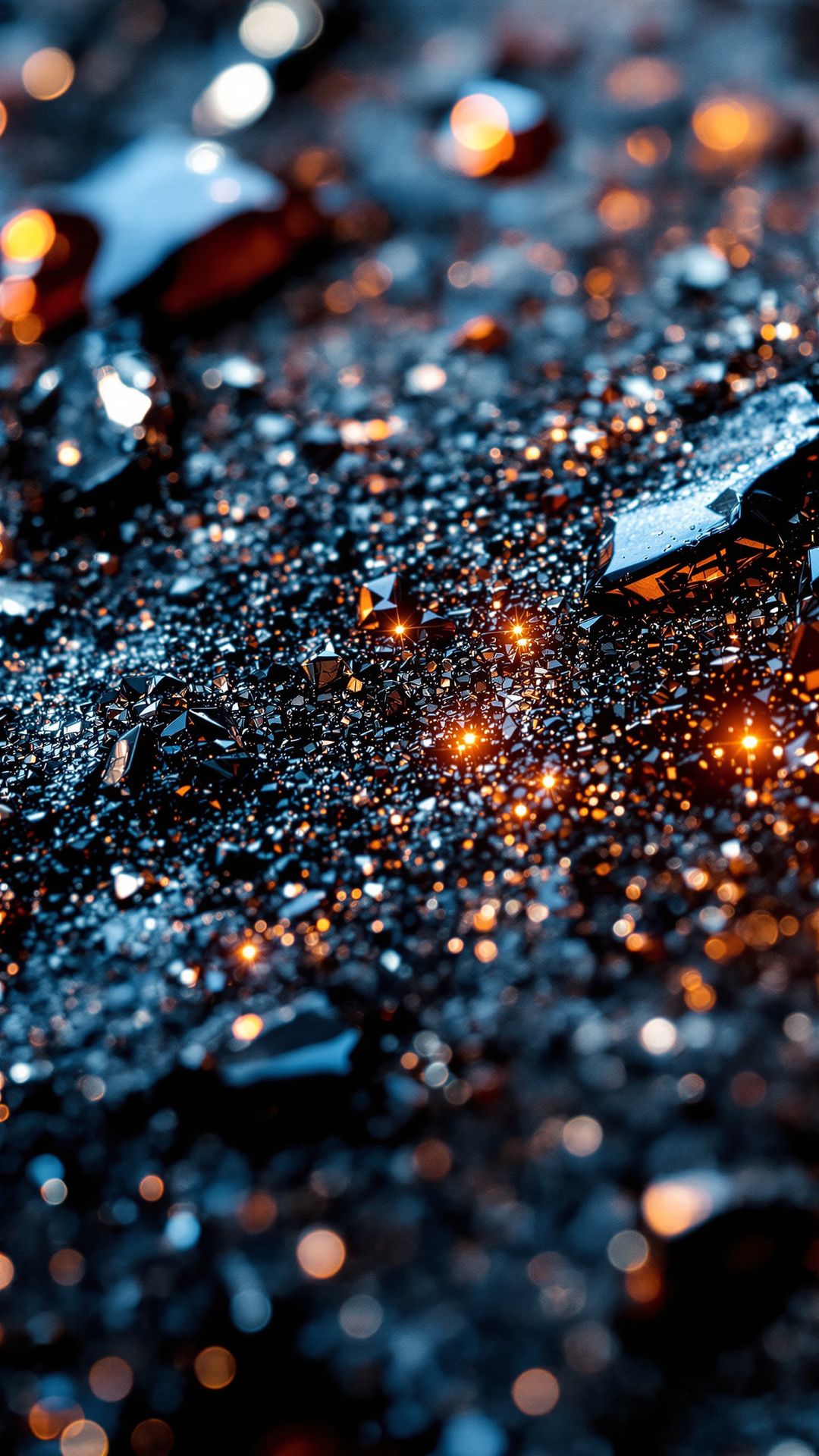 “Close-up macro shot of polyaspartic floor flakes and protective topcoat.” “Close-up macro shot of polyaspartic floor flakes and protective topcoat.”